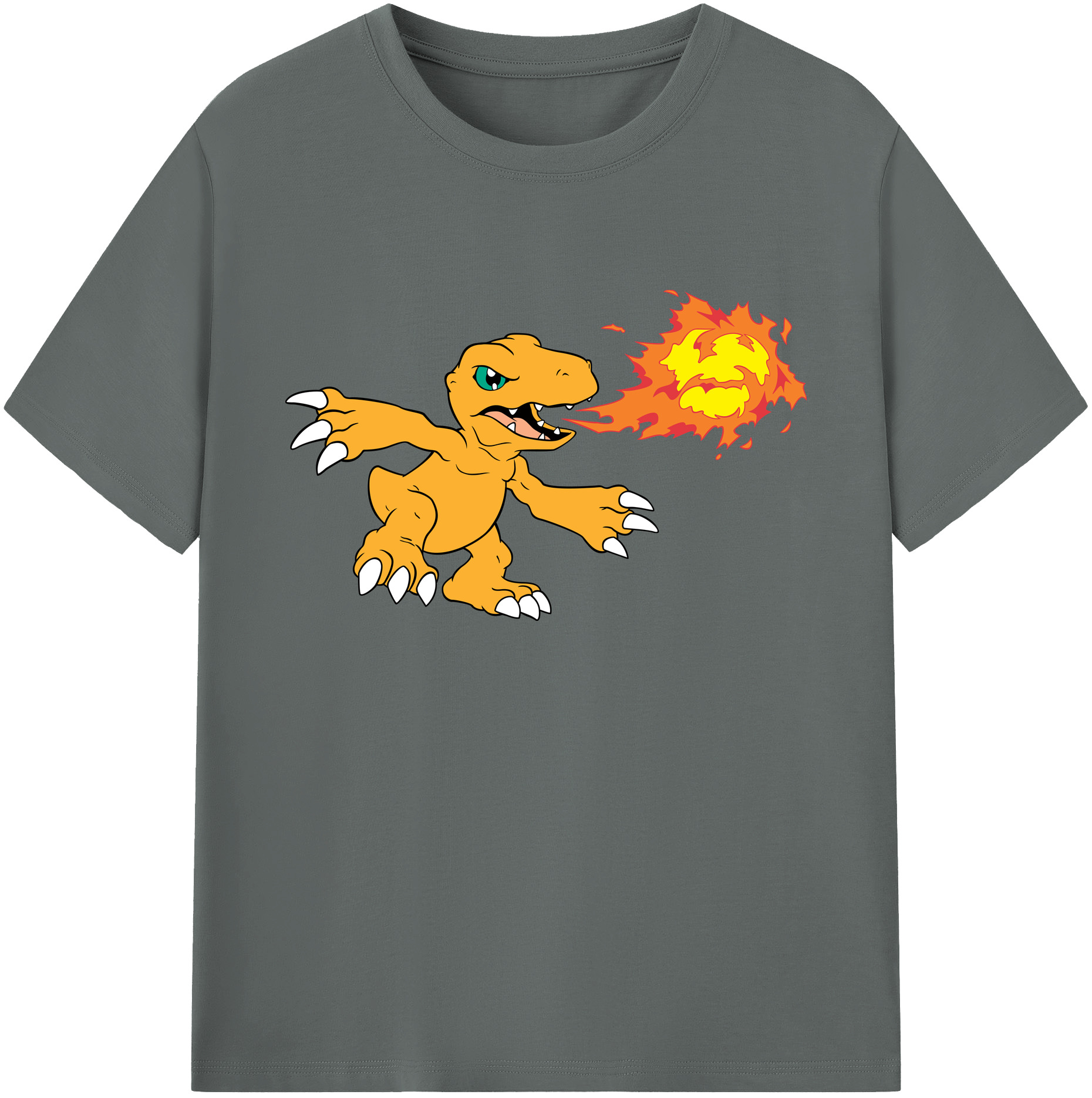 （画像用） Digimon デジタルモンスター/デジモン 綿100％ メンズ半袖Tシャツ｜肌触りやわらか＆通気性